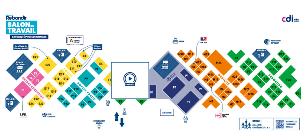 plan du salon trav et mob pro 2024