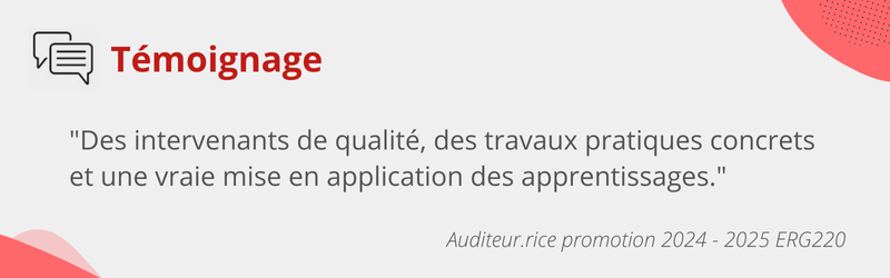 Témoignage ERG220 2024-2025