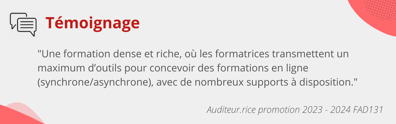 Témoignage FAD131 2023-2024