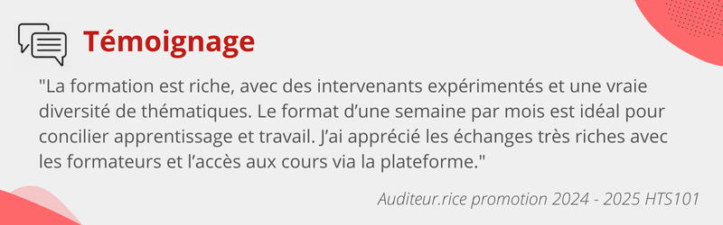Témoignage HTS101 2024-2025