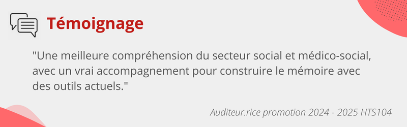 Témoignage HTS104 2024-2025