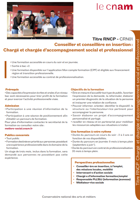 Conseiller en insertion