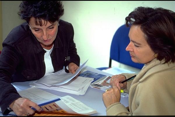 Accueil des auditeurs au forum d'orientation et d'inscription