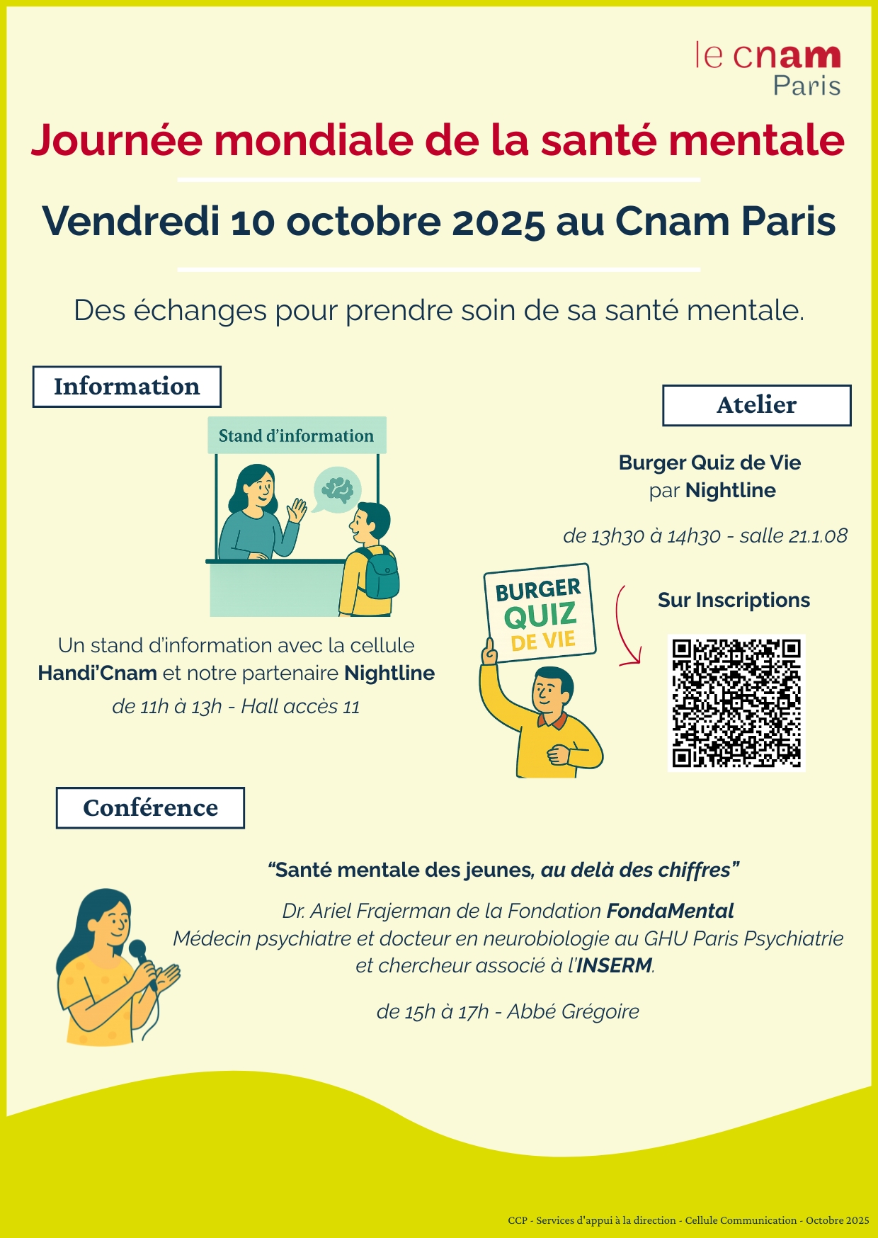 affiche journée mondiale de la santé mentale